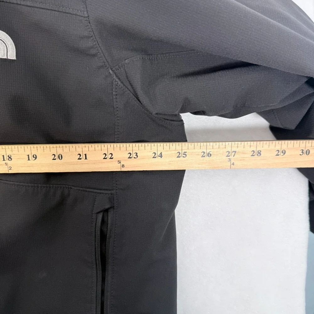 The North Face Jacket Mens XL Black Apex Softshell Quilted Line Windbreaker